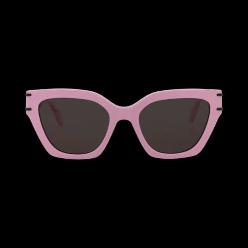 Alexander McQueen Cat Eye-Frame Recycled Acetate Sunglasses Pink Pink Grey (AM0398S-30014330-005)