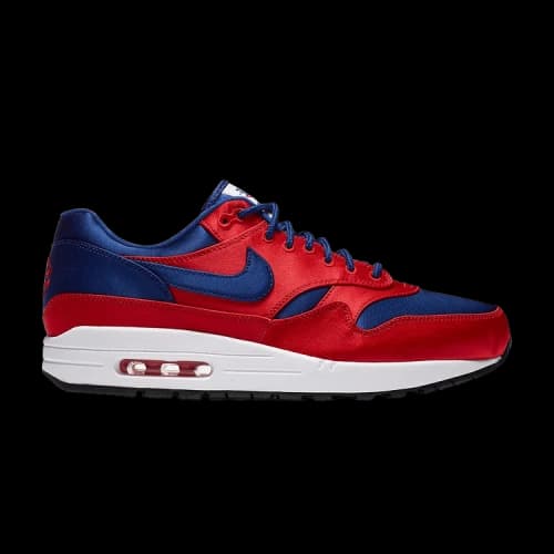 Nike Air Max 1 Satin University Red Deep Royal Blue