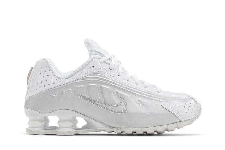Nike Shox R4 White Metallic Silver (Women's)