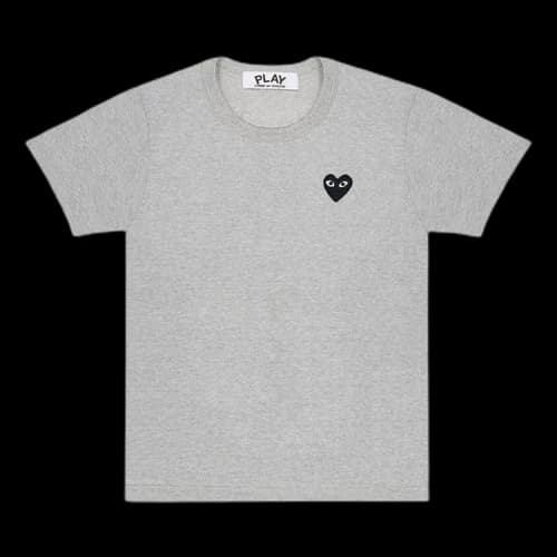 Comme des Garcons PLAY Play Black Heart Emblem T-shirt Grey