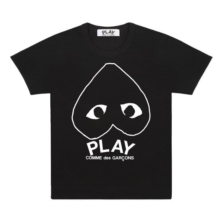 Comme des Garcons PLAY Play Inverted Outline Heart T-shirt Black