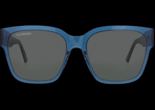 Balenciaga Square-Frame Acetate Sunglasses Blue Blue Green (BB0056S-30008118-006)
