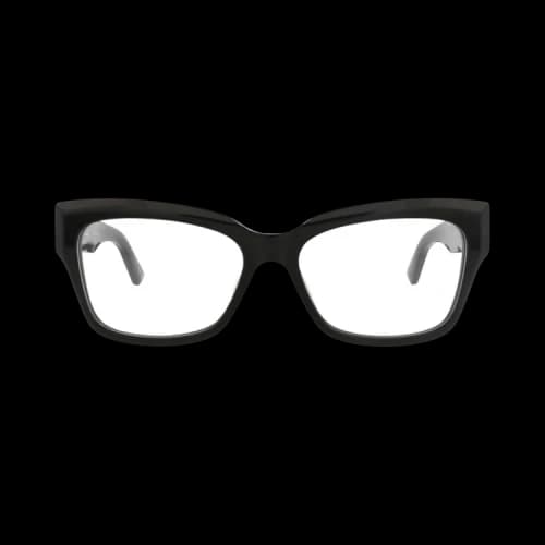 Balenciaga Square-Frame Recycled Acetate Optical Frames Black Black Transparent (BB0274O-30013979-001)