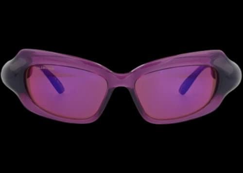 Balenciaga Square-Frame Bio-Injection Sunglasses Violet Violet Violet (BB0354S-30015648-004)