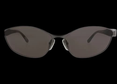 Balenciaga Cat Eye-Frame Metal Sunglasses Grey Grey Grey (BB0356S-30015650-001)
