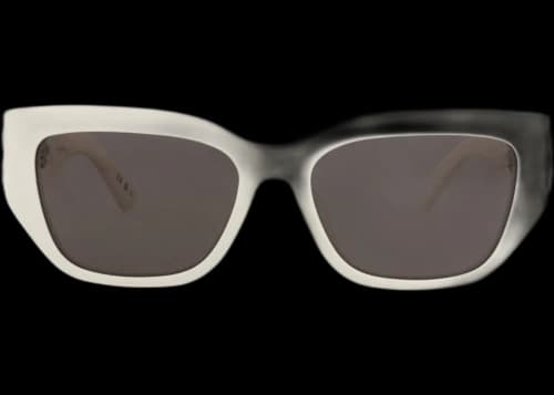 Balenciaga Cat Eye-Frame Recycled Acetate Sunglasses White White Grey (BB0361SK-30015655-003)