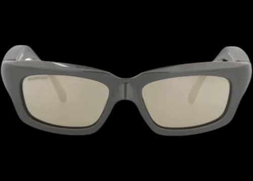 Balenciaga Square-Frame Bio-Injection Sunglasses Grey Grey White (BB0385S-30016119-003)