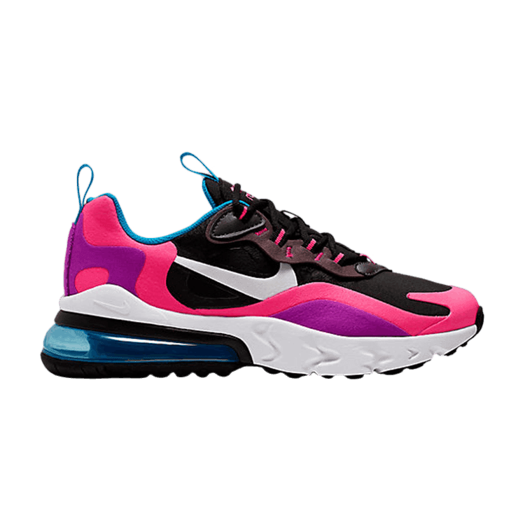 Nike Air Max 270 React Black Hyper Pink Vivid Purple (GS)