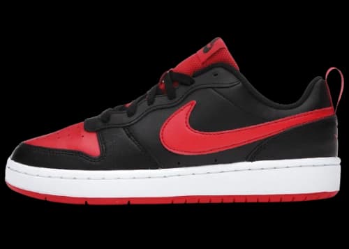 Nike Court Borough Low 2 Black University Red (GS)