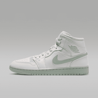 Air Jordan 1 Mid 'Sail Pistachio Frost' (Women's)