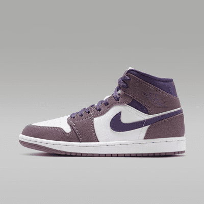 Air Jordan 1 Mid-Top 'Purple Smoke' (Women's)