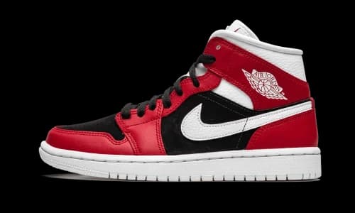 Jordan 1 Mid Gym Red Black (Women's)
