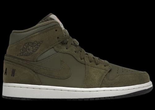 Jordan 1 Mid Olive Canvas (2018)