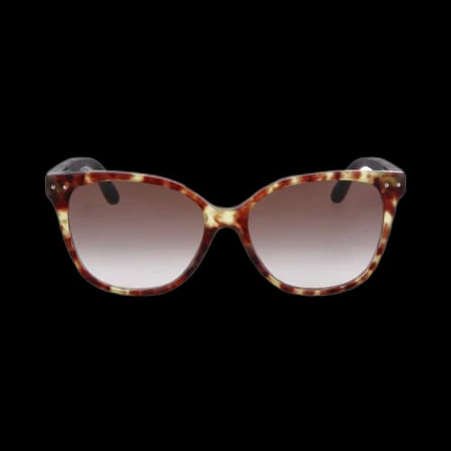 Bottega Veneta Square-Frame Rubber Sunglasses Avana Brown Brown (BV0044S-30000289-003)