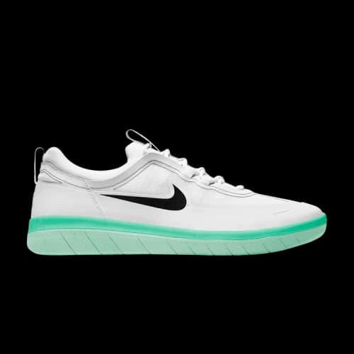 Nike SB Nyjah Free 2 White Black Green Glow