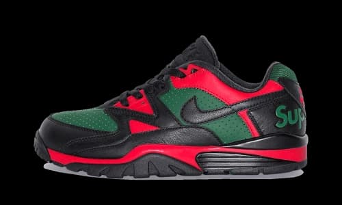 Nike Cross Trainer Low Supreme Black Green Red