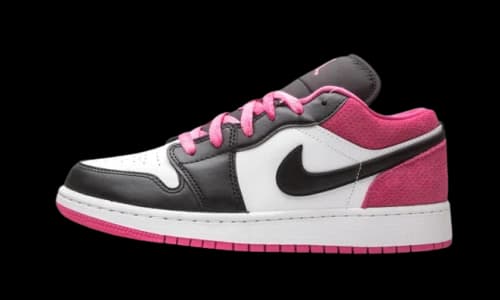 Jordan 1 Low Black Active Fuchsia (GS)