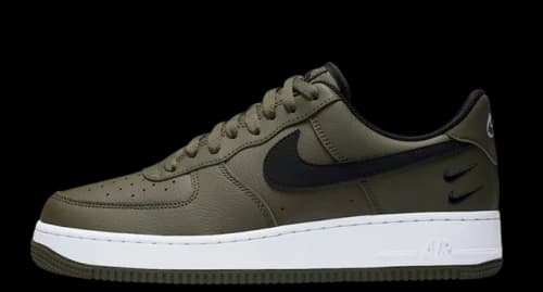 Nike Air Force 1 Low '07 Olive Black Double Swoosh