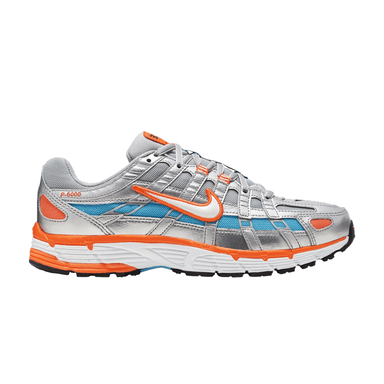 Nike P-6000 Metallic Silver Crimson Blue Fury (Women's)