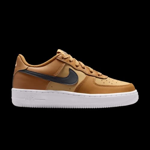 Nike Air Force 1 Low Wheat Club Gold White Anthracite (GS)