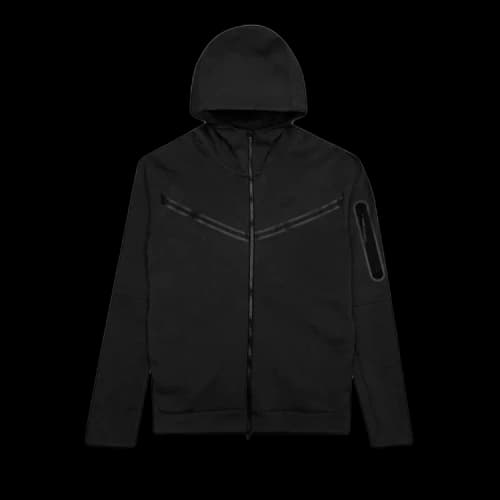 Nike Sportswear Kids' Tech Fleece Windrunner Full-Zip Hoodie Black/Black