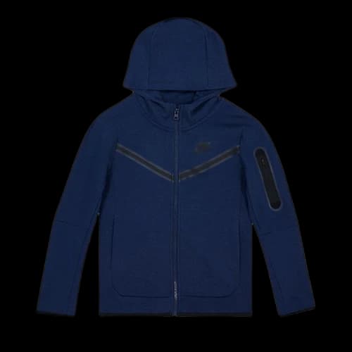 Nike Sportswear Kids' Tech Fleece Full-Zip Hoodie Navy/Black