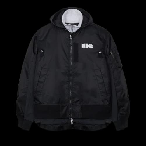 Nike x Sacai Layered Bomber Jacket Black (Womens)