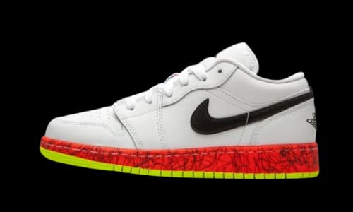 Jordan 1 Low Multi-Color Midsoles White (GS)