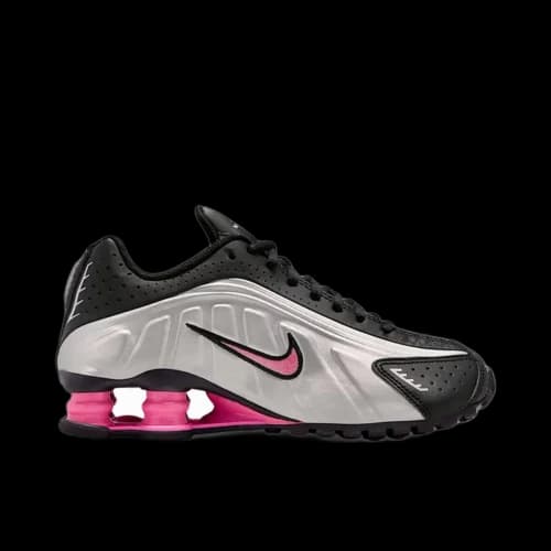 Nike Shox R4 Black Metallic Silver Pinksicle (GS)