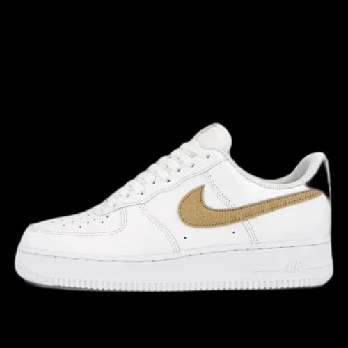 Nike Air Force 1 Low Pony Hair Snakeskin Club Gold