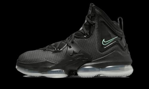 Nike LeBron 19 Black Anthracite Green Glow
