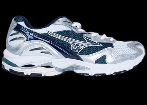 Mizuno Wave Rider 10 White Baritone Blue