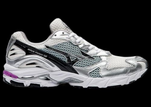 Mizuno Wave Rider 10 Snow White Black Slate