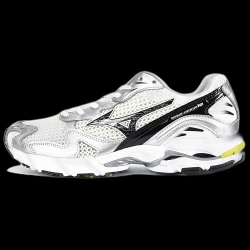 Mizuno Wave Rider 10 Snow White Black Sylvan Green