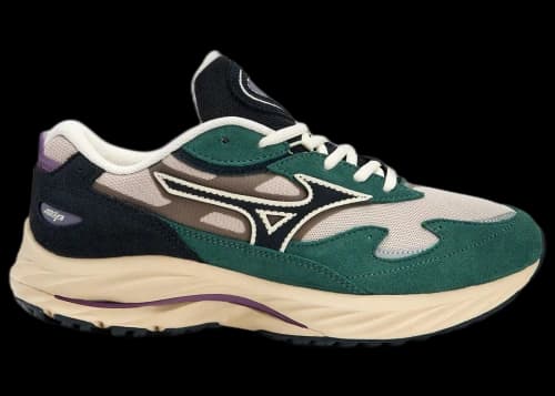 Mizuno Wave Rider Beta Silver Cloud Vulcan Bistro Green