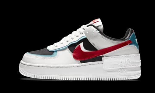 Nike Air Force 1 Low Shadow Bleached Aqua Chile Red (Women's)