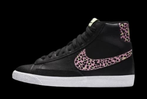 Nike Blazer Mid Black Pink Cheetah (GS)