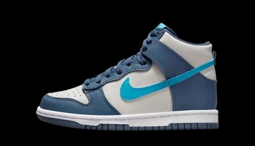 Nike Dunk High Light Bone Diffused Blue (GS)