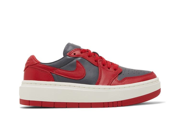 Jordan 1 Elevate Low Dark Grey Varsity Red (Women's)