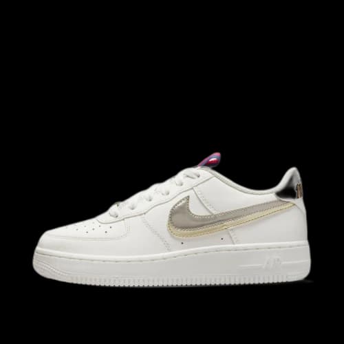 Nike Air Force 1 LV8 Double Swoosh Silver Gold (GS)
