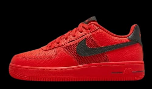 Nike Air Force 1 Low Mesh Pocket Habanero Red (GS)