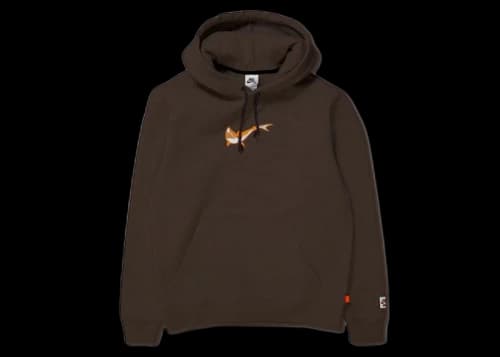 Nike SB Orange Label x Oski Fleece Skate Hoodie Baroque Brown