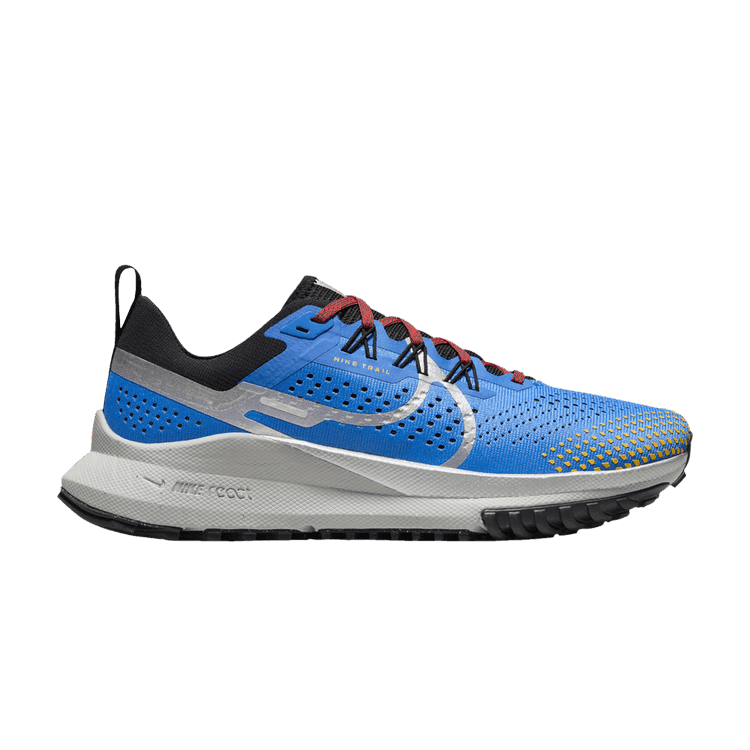 Nike React Pegasus Trail 4 Light Photo Blue Track Red Black Metallic Silver (Women's)