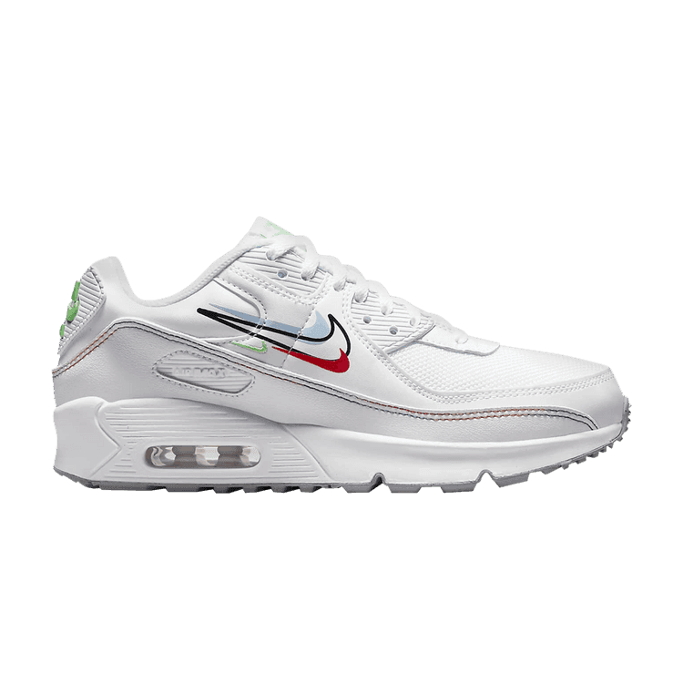 Nike Air Max 90 Multi Swoosh White (GS)