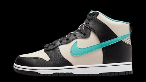 Nike Dunk High EMB Beige Black Washed Teal