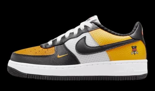 Nike Air Force 1 Low Black Gold Jersey Mesh (GS)