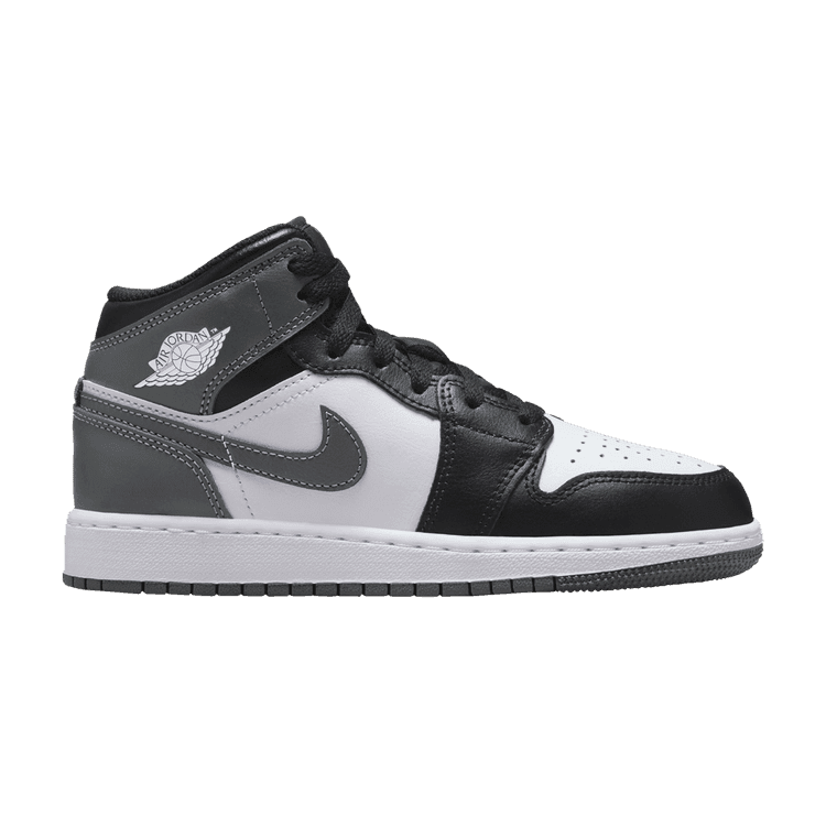 Jordan 1 Mid Black White Iron Grey (GS)