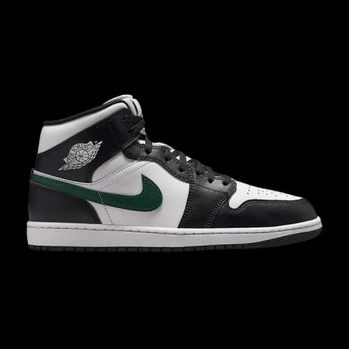 Air Jordan 1 Mid 'Black Gorge Green Summit White'