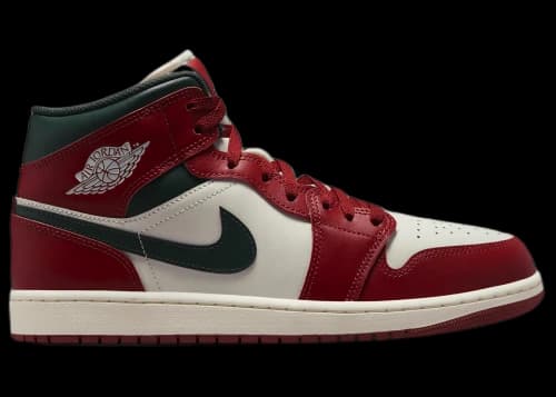 Jordan 1 Mid Redstone Midnight Green