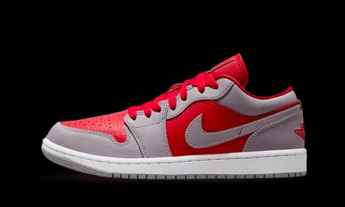 Jordan 1 Low SE Homage Split Gym Red Cement Grey (Women's)